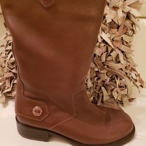 Coach brown leather boots sz 8.5